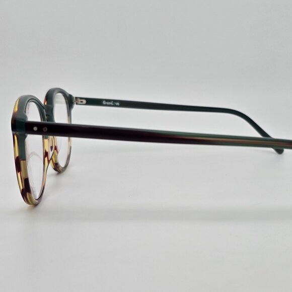 Green Love GL AA W1000 Green Tortoise Fade Oval Eyeglasses Frame 50-18-145 - Picture 3 of 13